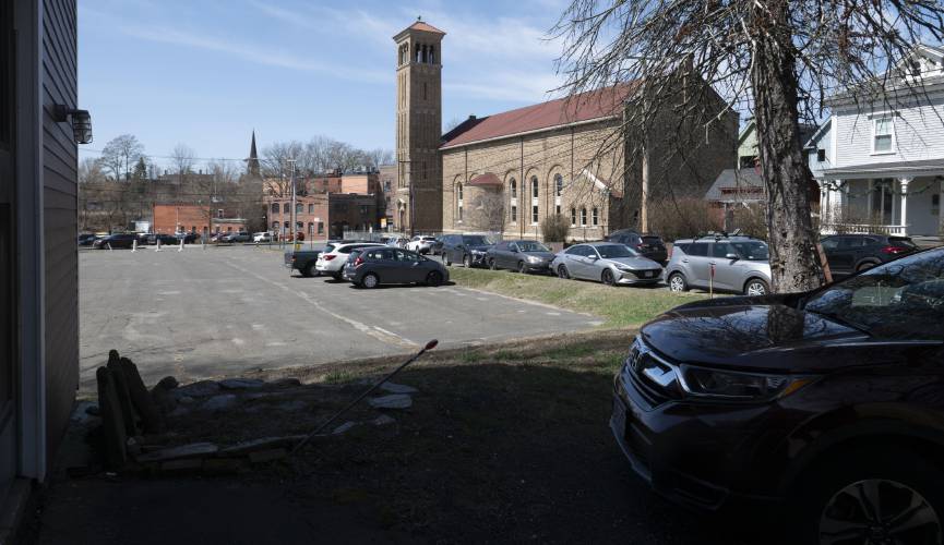 A home on Phillips Place that proposed five-story apartment complex by O’Connell Development Group in Northampton.